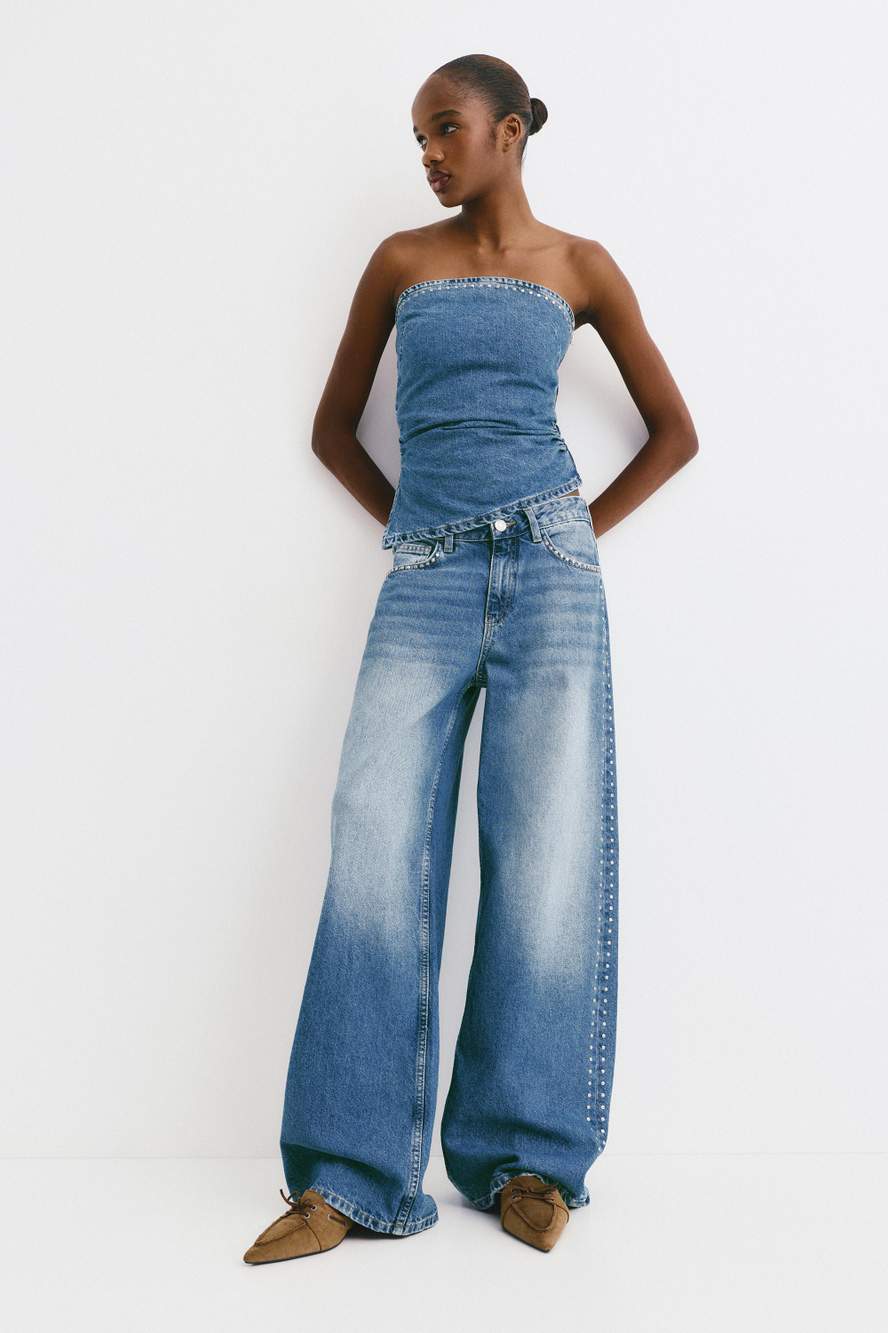 Wide-leg stud jeans — Product image 42 of 60