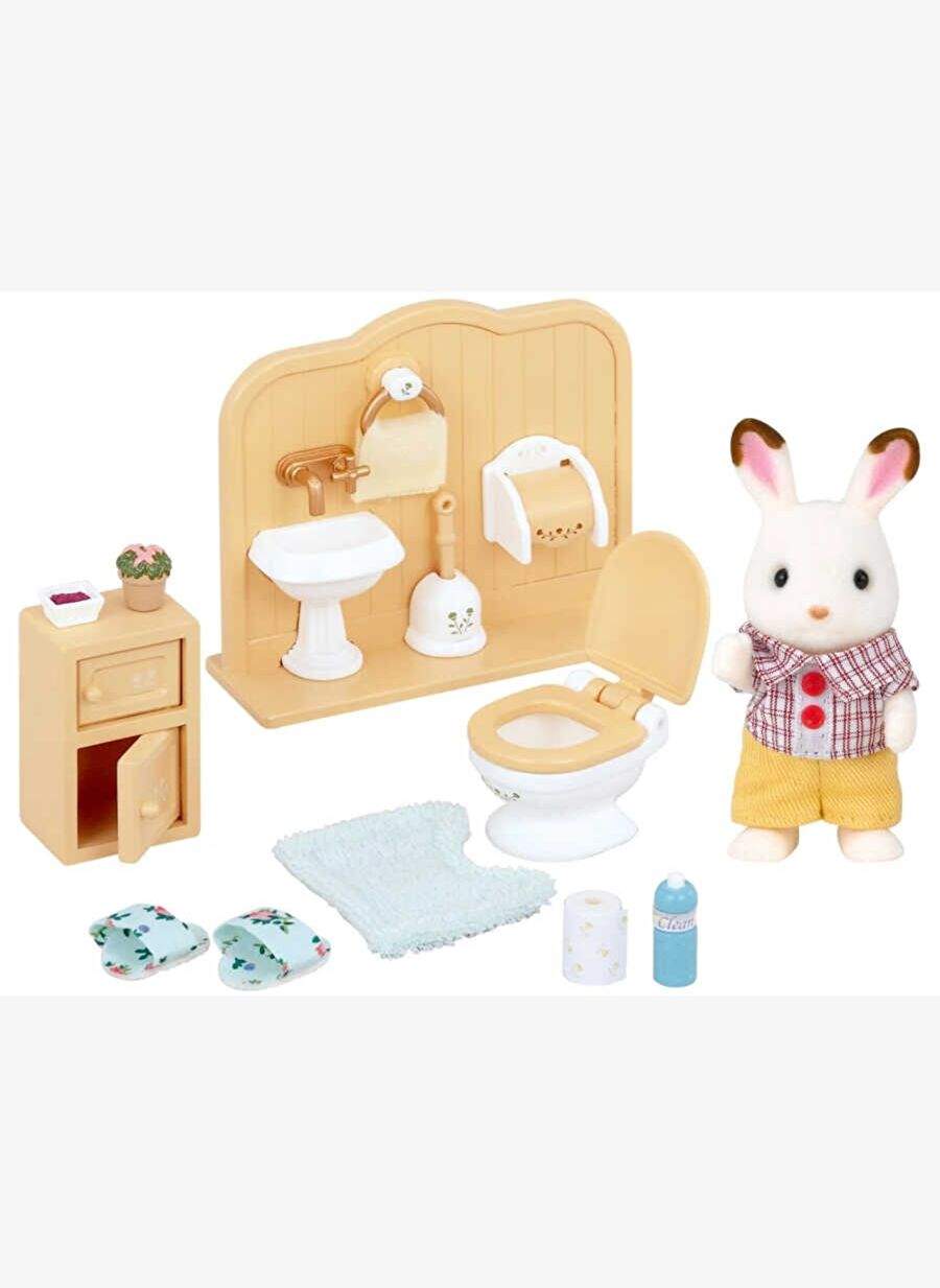Sylvanian Families Çikolata Kulaklı Tavşan Erkek Kardeş ve Tuvalet 5015 — صورة المنتج 3 من 3
