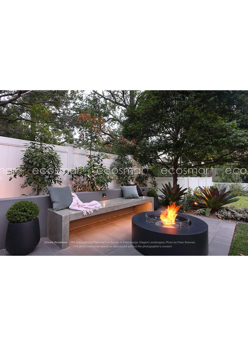 Ark 40 Graphite Fire Coffee Table Fireplace — Product image 4 of 7