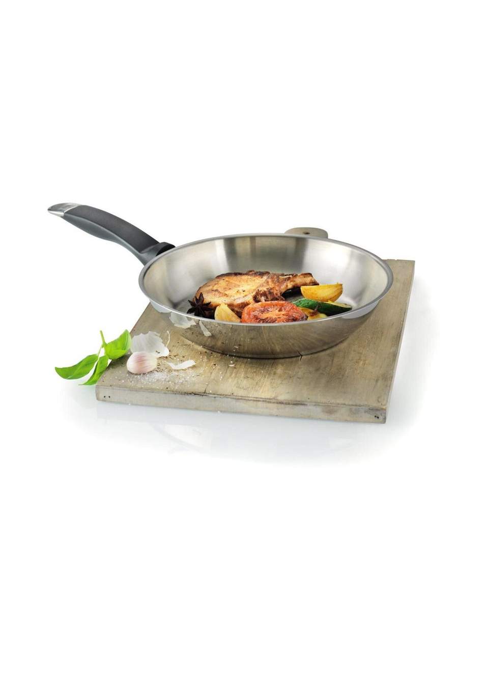 Gümüş Paslanmaz Çelik Tava 28 cm — Product image 4 of 4
