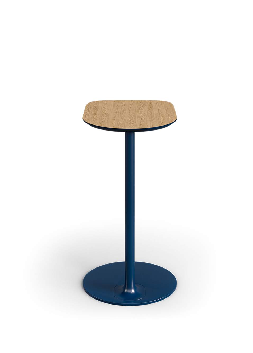 Como Lacivert Metal Ayaklı Doğal Ahşap Kaplama Yan Sehpa — Product image 3 of 3