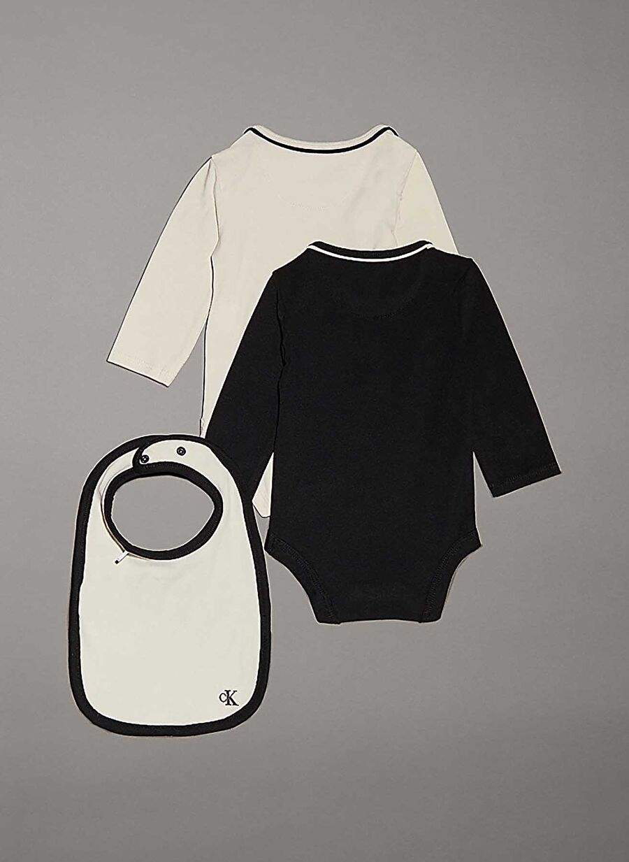 Calvin Klein Bej Siyah Bebek Baskl Set 3lu In0in001110f9 — صورة المنتج 4 من 4