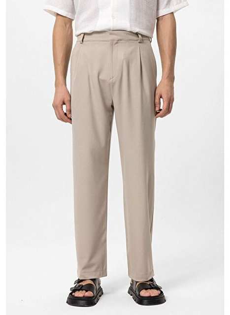 Antioch Stone High Waist Baggy Men's Trousers
