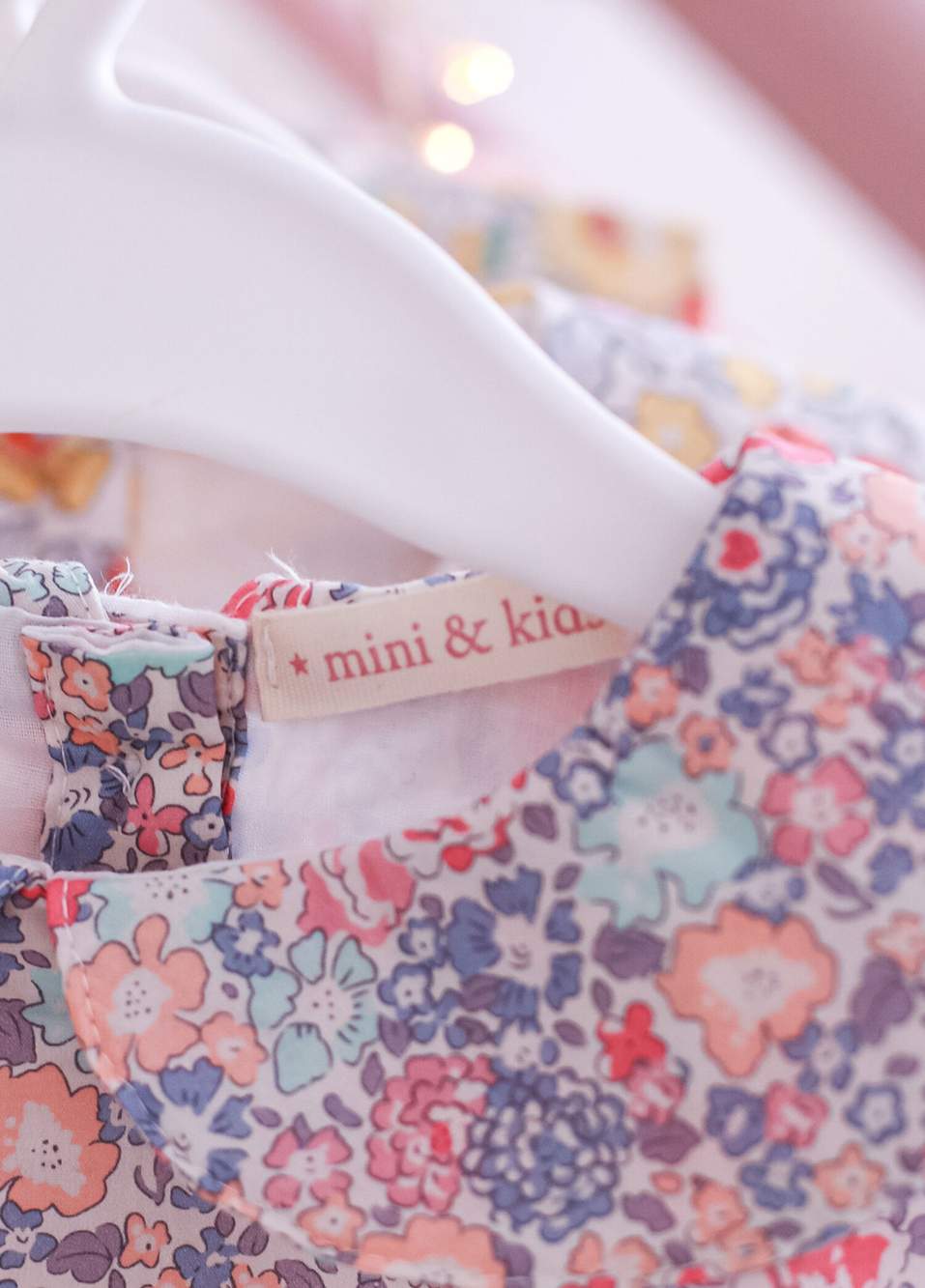 Michelle Pastel Liberty Flower Patterned Babe Collar Sleeveless Girl Children Dress — Product image 5 of 8