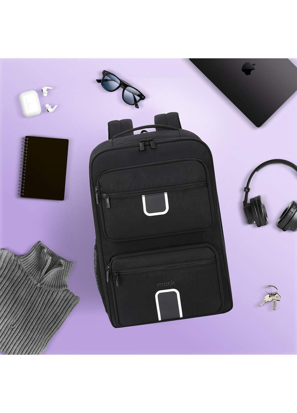 MCE-1206 16" Explor Lite Eco Black Travel Backpack 23 Lt — Product image 7 of 8