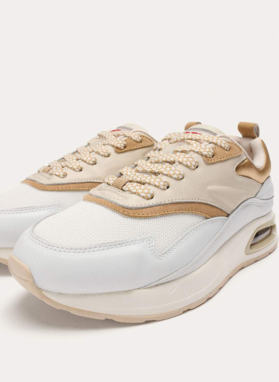 Hoff White-Gold Women's Leather Sneaker 12306001230 — Product image 4 of 7