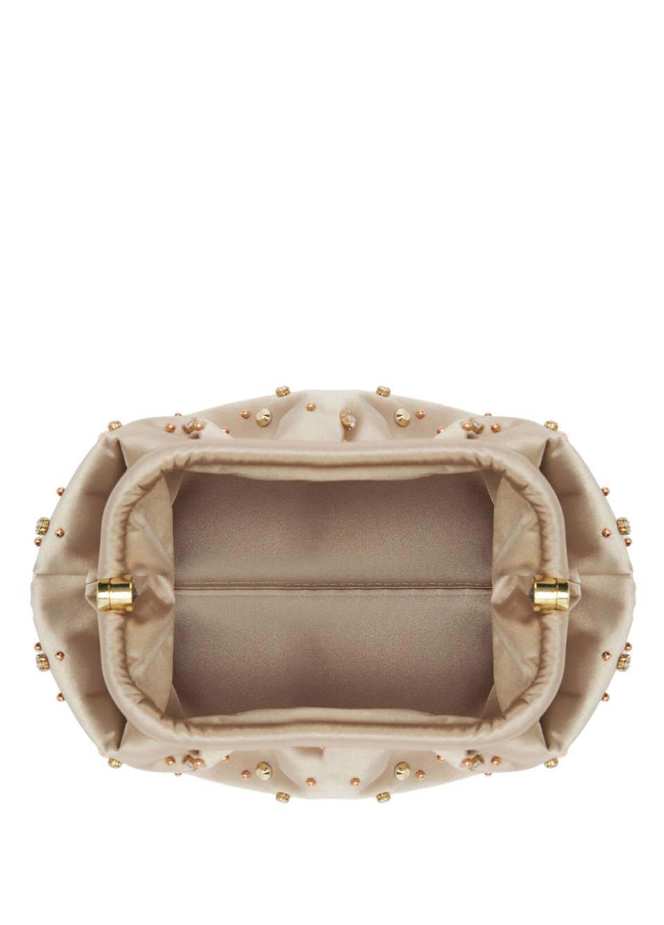 Vega Beige Nakıi Swarovski Taşlı El Portföyü — صورة المنتج 3 من 5