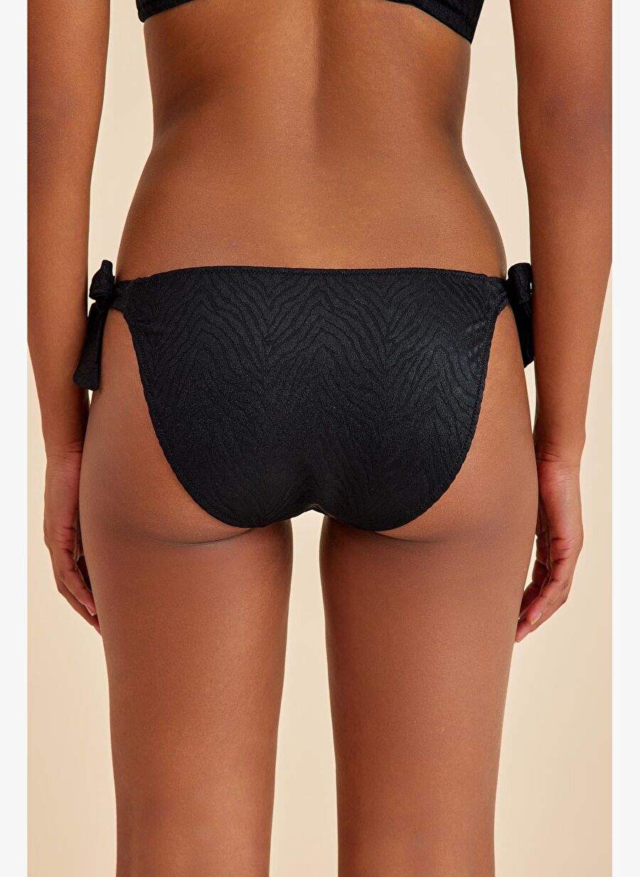 Bali Siyah Yandan Baglamal Bikini Alt — صورة المنتج 6 من 8
