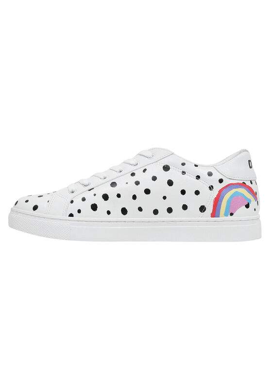Men Vegan Leather White Sneakers - More Self Love Design — Product image 5 of 11