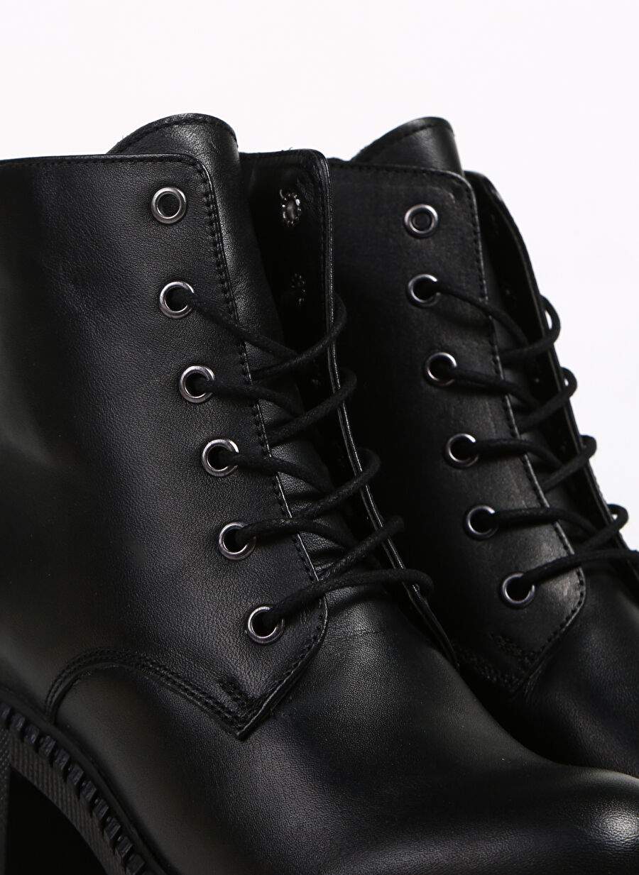 Bulldozer Black Women's Leather Heeled Boots BUL-240604 — Product image 5 of 5