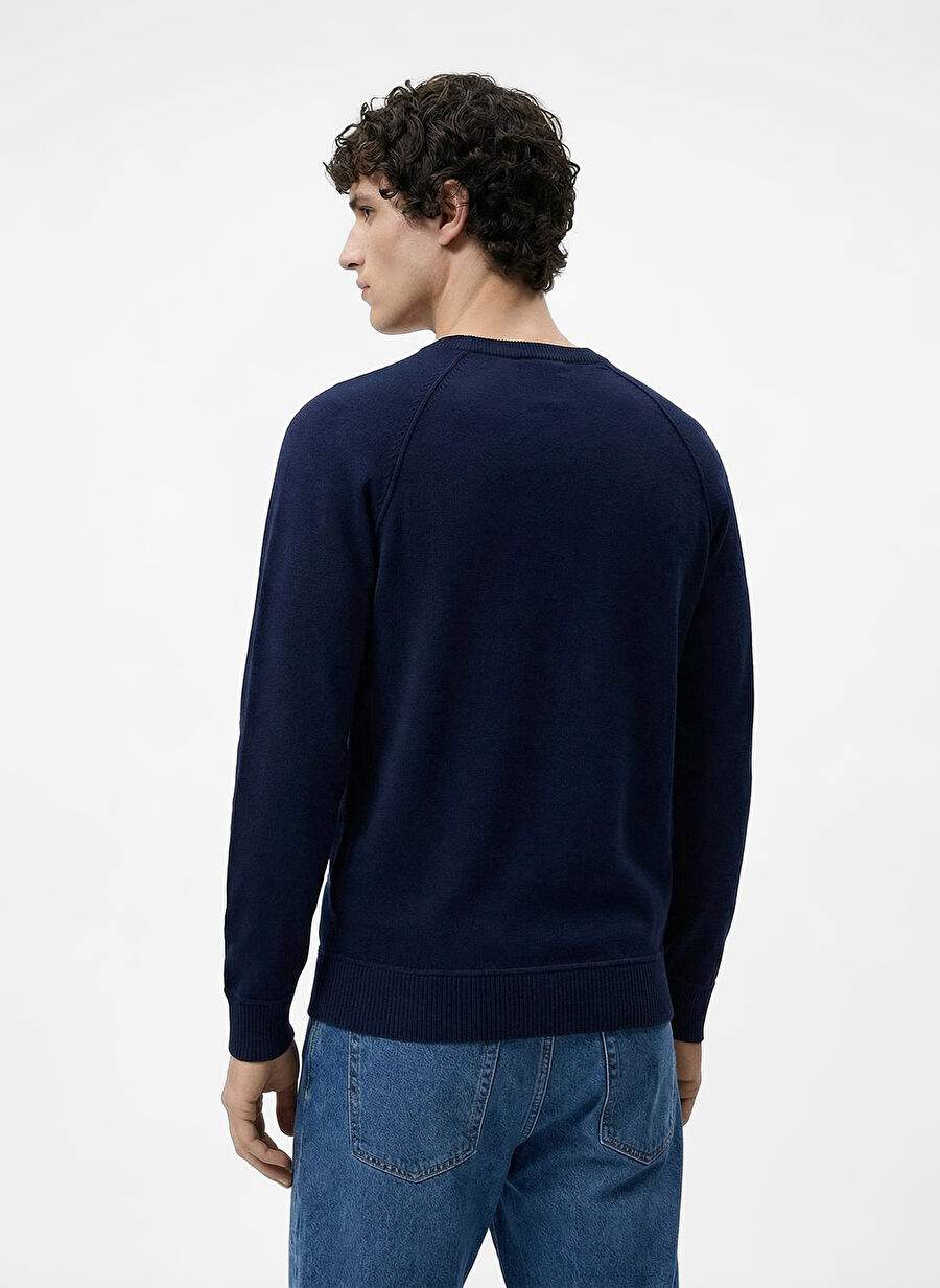 Blauer Lacivert Erkek Standart Kazak 25WBLUM01283-888 COURT — صورة المنتج 3 من 7