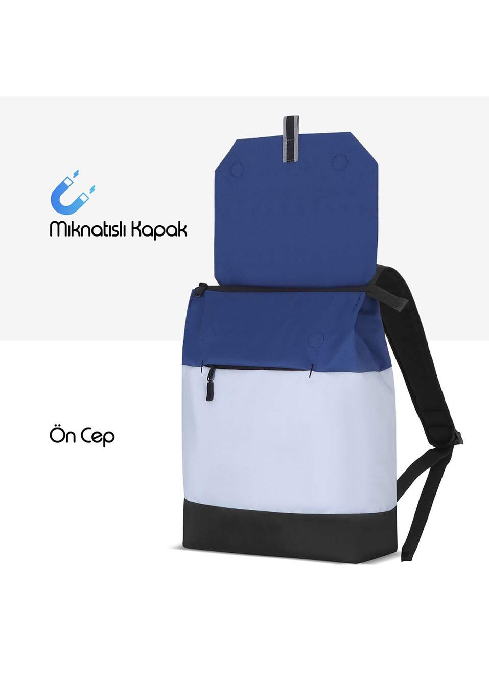 Mack MCE-1304 14.1 ZEN Eco Blue Grey Unisex Backpack — Product image 5 of 8