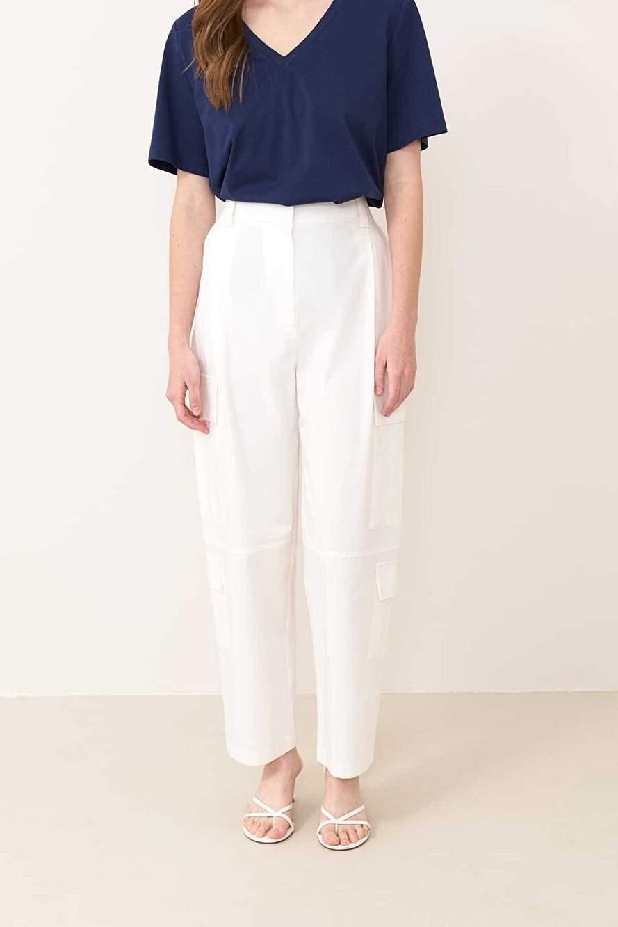 Pants with pockets on the sides White Y2312059_002 — Product image 4 of 4