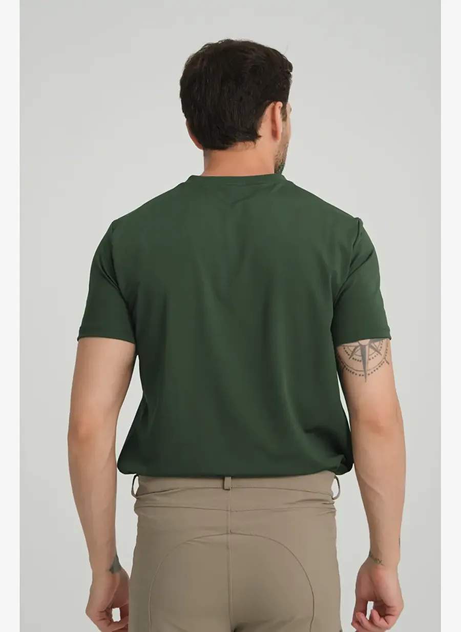 Yesil Ksa Kollu Erkek Binici T Shirt — صورة المنتج 7 من 8