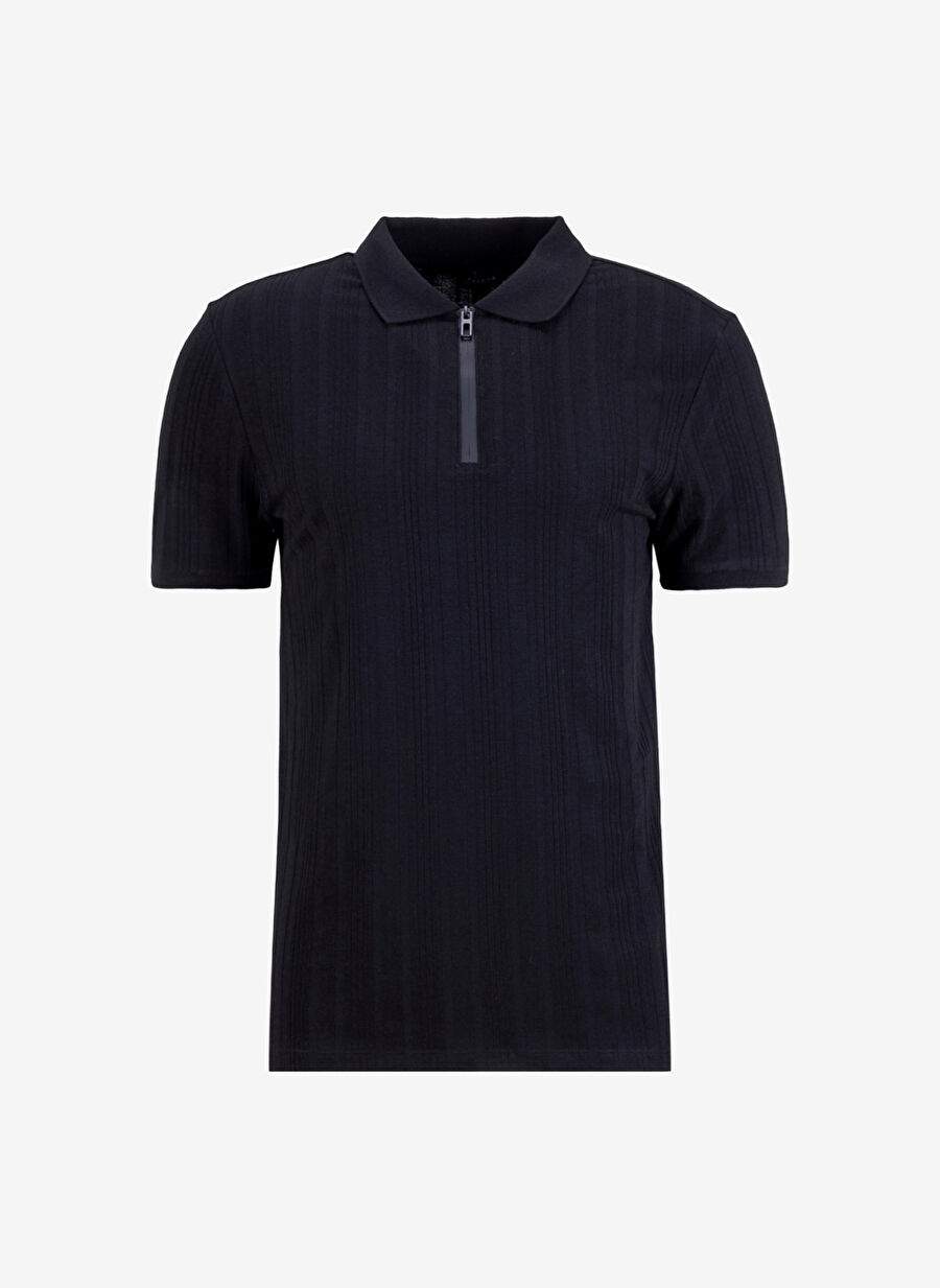 Fabrika Siyah Erkek Basic Polo T-Shirt DAX — صورة المنتج 6 من 7