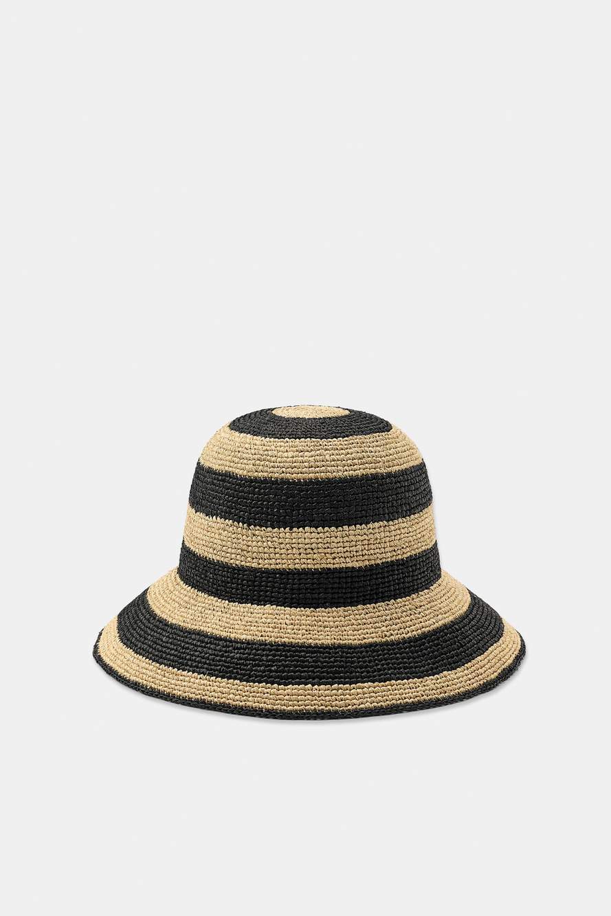 100% RAFFIA STRIPED HAT — Product image 3 of 4