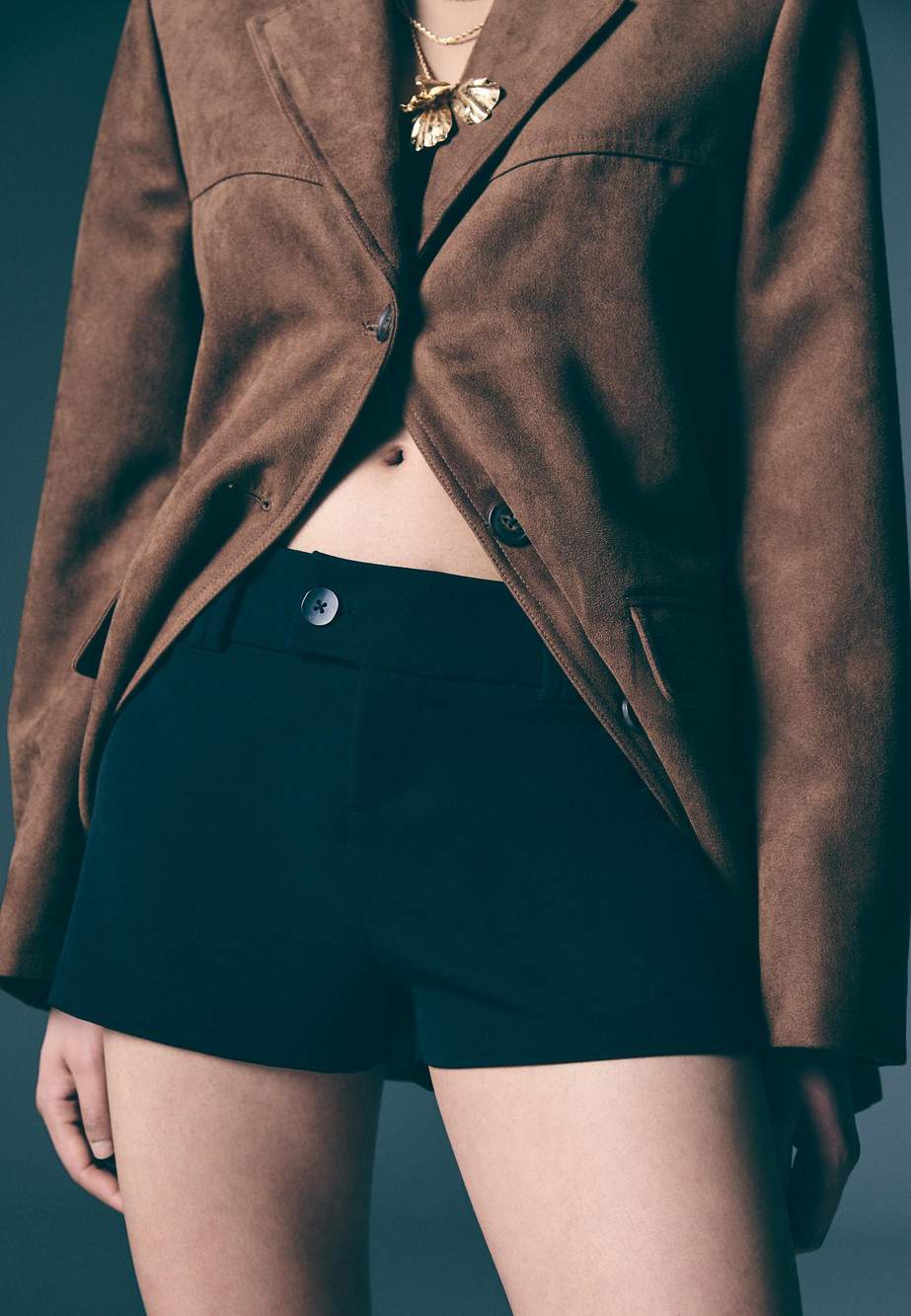 Slim fit tailored mini shorts — Product image 18 of 34