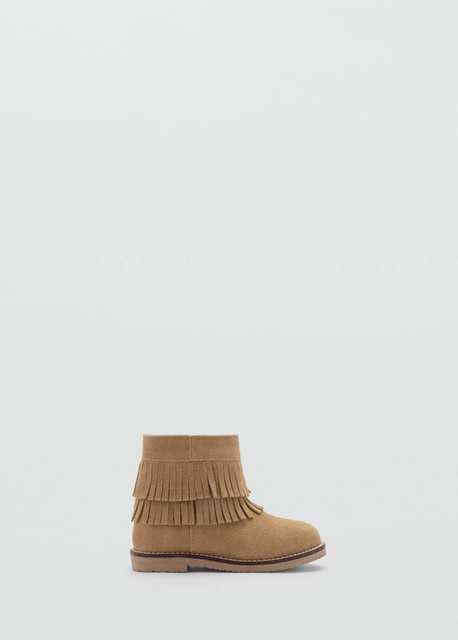 Fringed leather boots