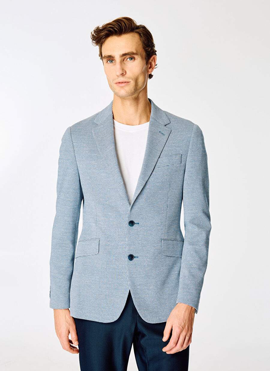 Hackett Navy White Men's Slim Fit Jacket Hm443298 — Product image 3 of 5