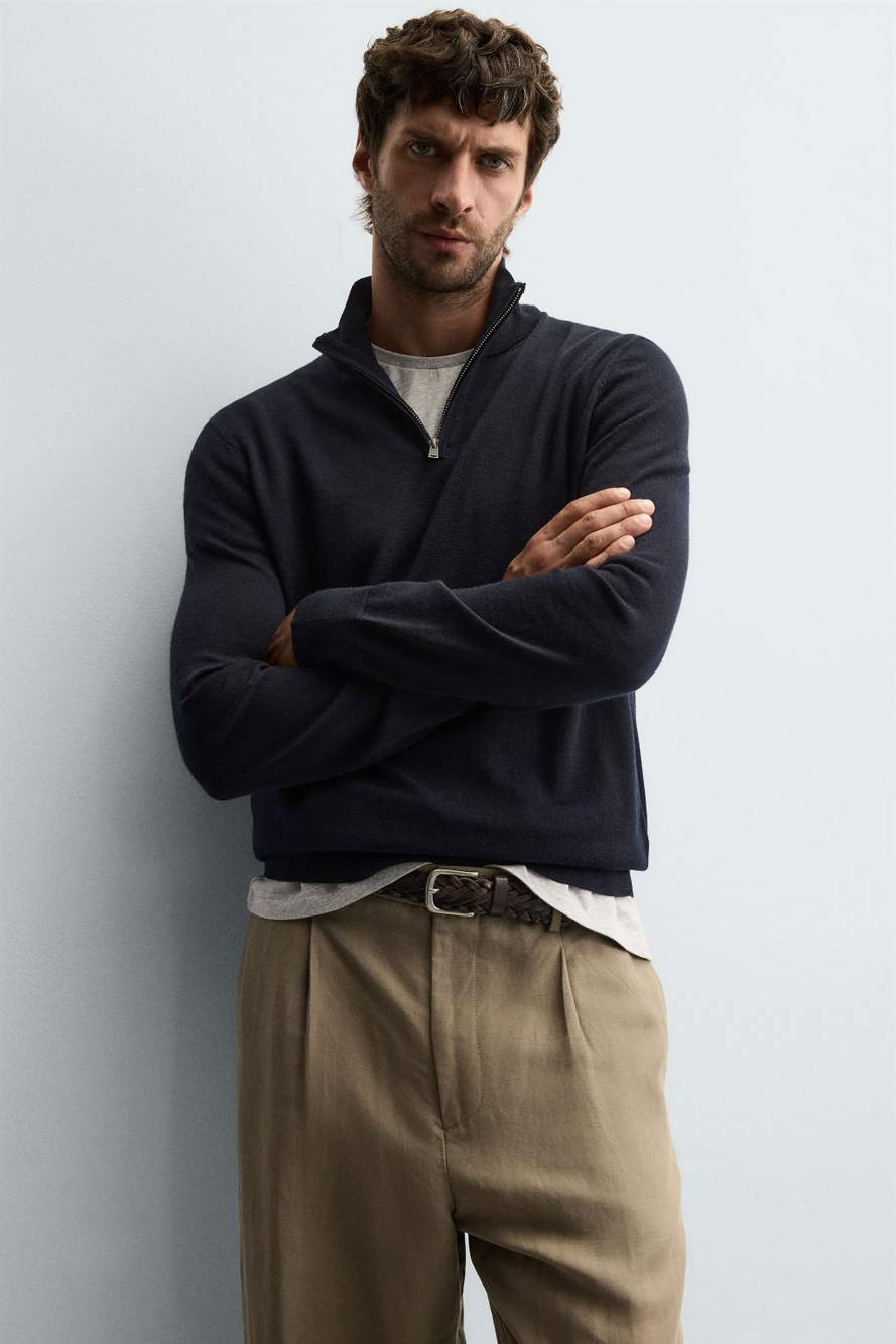 WOOL QUARTER-ZIP JUMPER — صورة المنتج 5 من 8