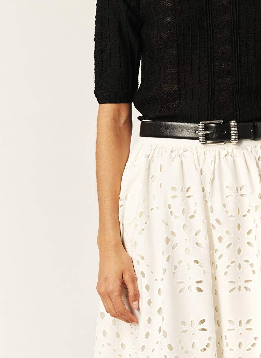Black Women's 100% Cotton Skirt 1H25BELA — Product image 3 of 3