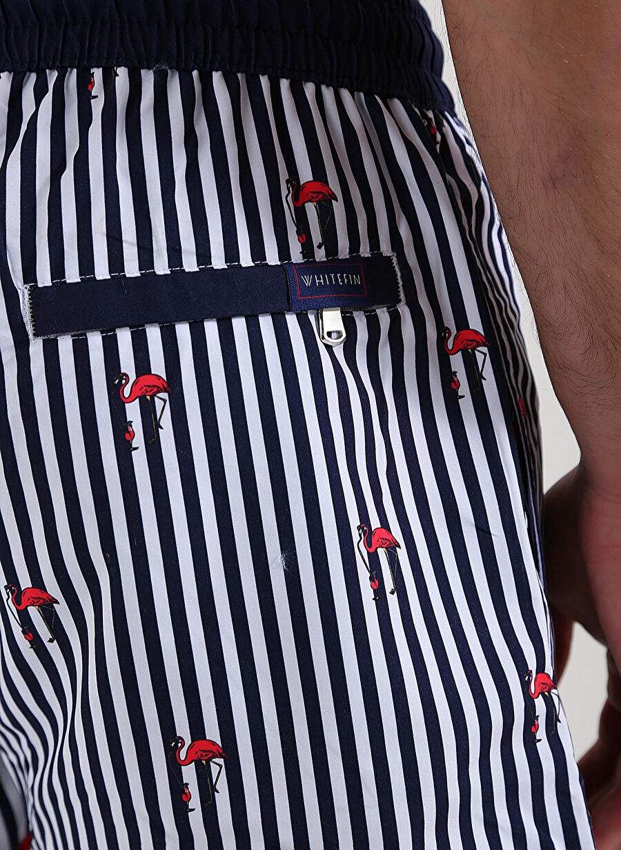 Whitefin Navy Mens Slim Fit Shorts Swimsuit 1036 — Product image 4 of 4