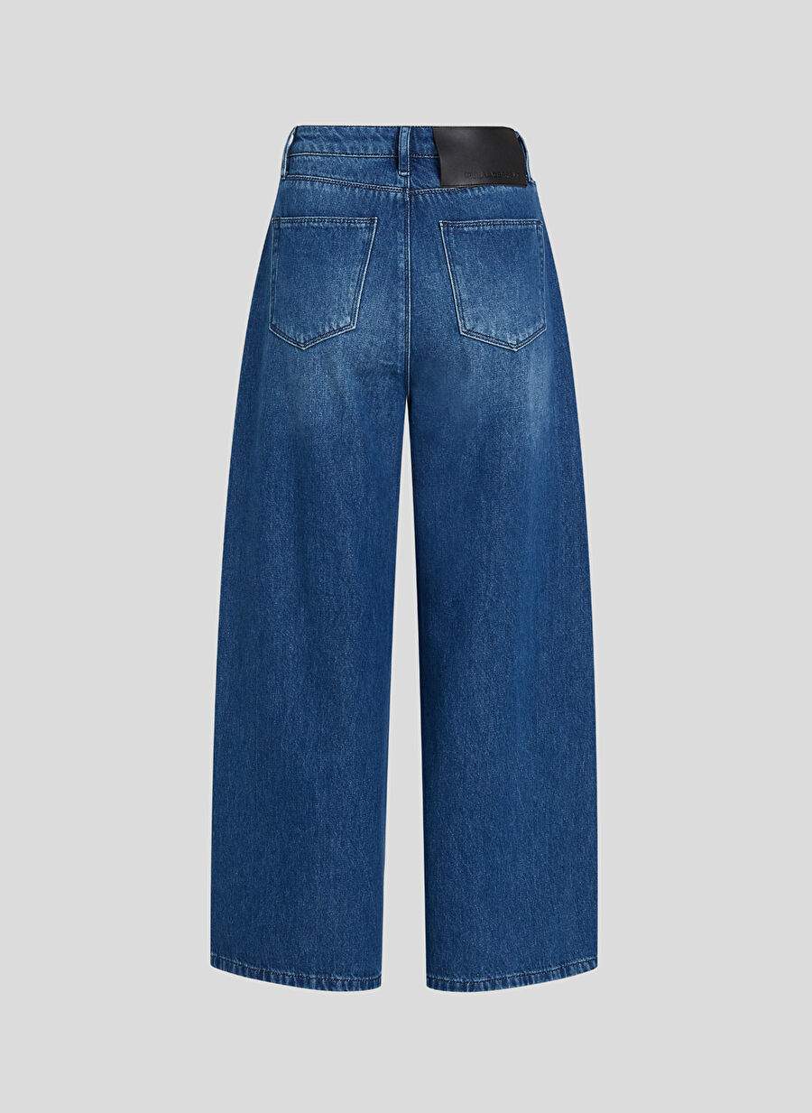 KARL LAGERFELD Normal Bel Normal İndigo Kadın Pantolon 235W1104 — Product image 3 of 3