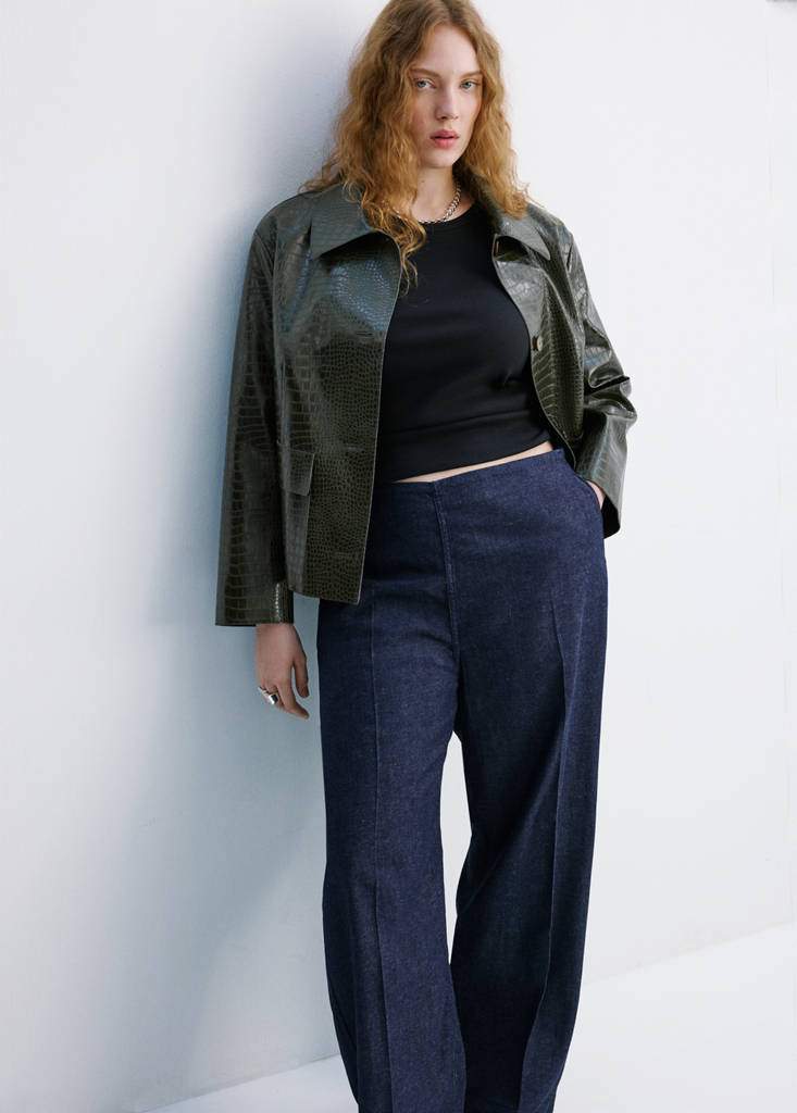 High-waisted denim trousers — Product image 5 of 12