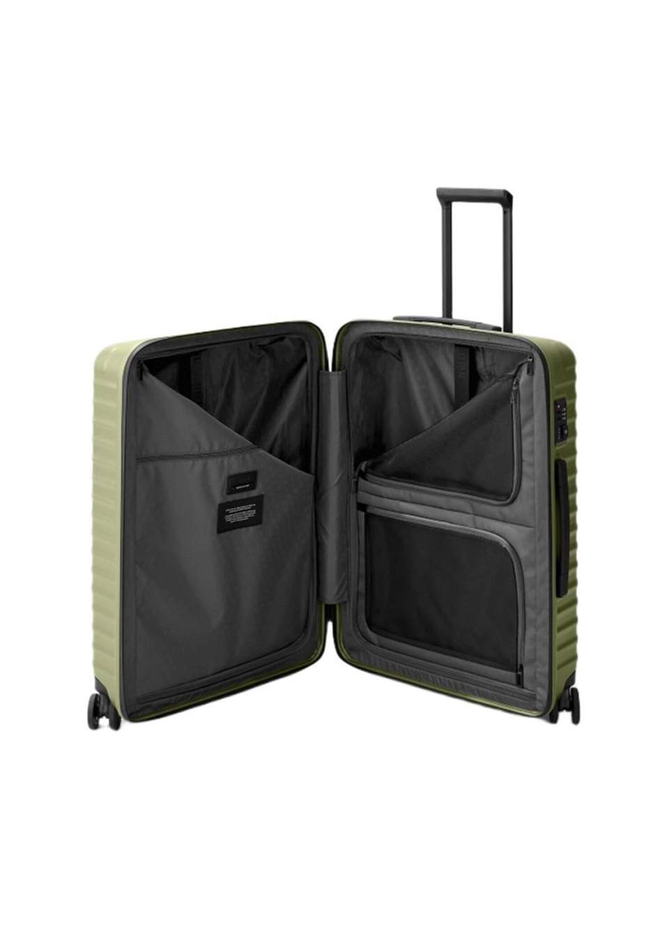 Upgrade 4 Wheel Trolley Green Medium Suitcase — Product image 5 of 5
