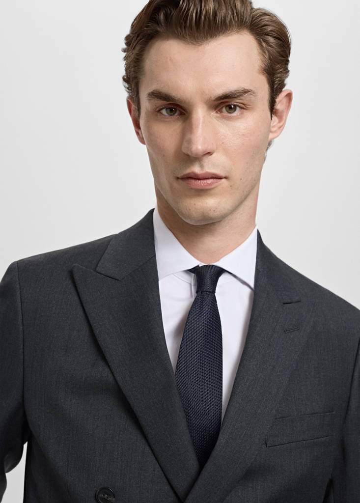 Turin 100% wool double-breasted suit jacket — Product image 6 of 12