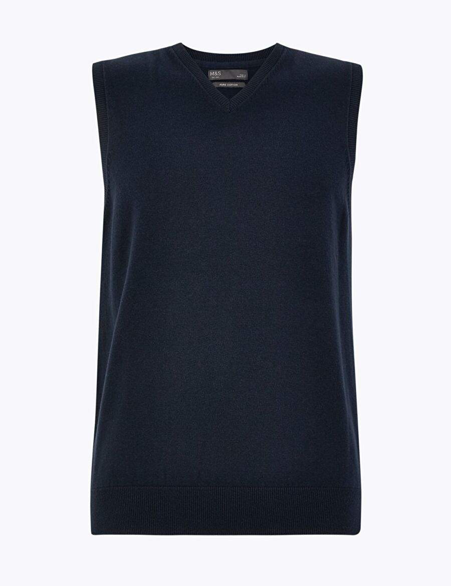 Pure Cotton V Collar Sweater — Product image 4 of 5