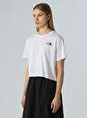 The North Face NF0A87U4FN41-W SIMPLE DOME CROPPED Beyaz Bisiklet Yaka Regular Fit Düz Kadın T-Shirt — Product image 5 of 15