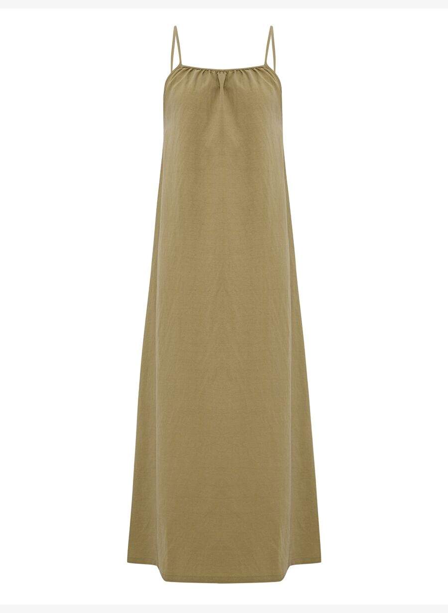 Bliss Flow Maxi Elbise - Haki — Product image 7 of 8