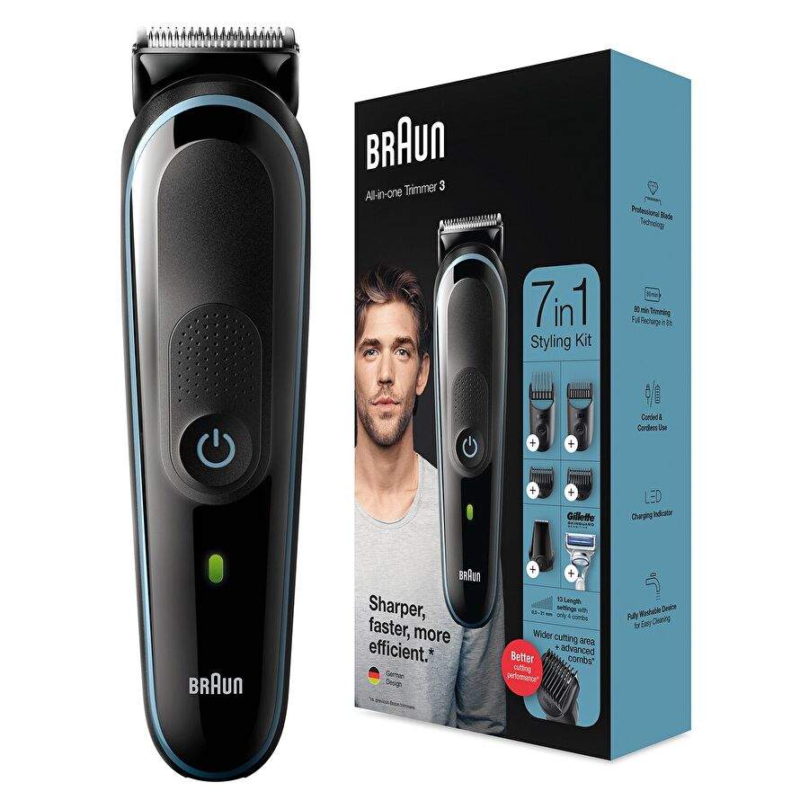 Braun MGK 3342 7-in-1 Men's Grooming Set + Gillette — Product image 7 of 8