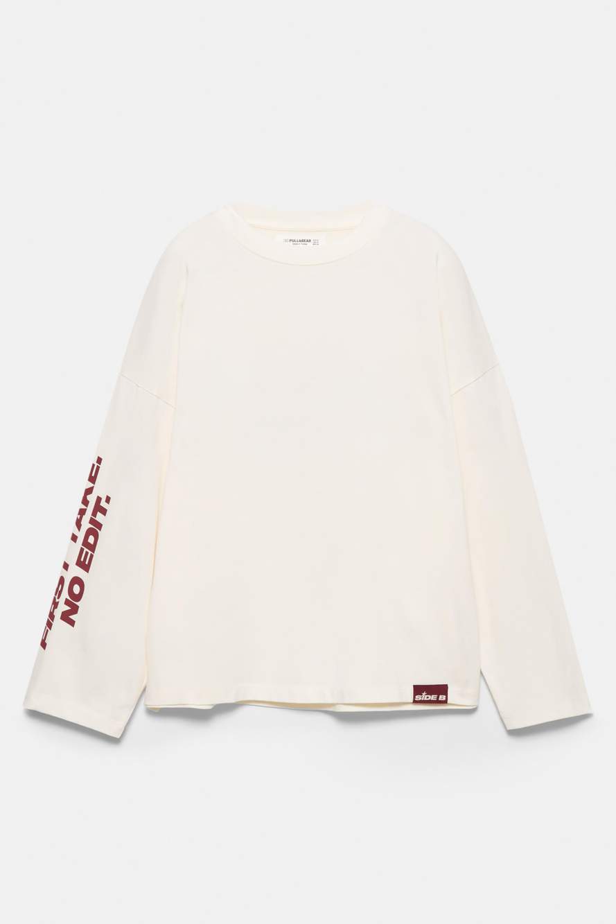White graphic T-shirt — صورة المنتج 3 من 14