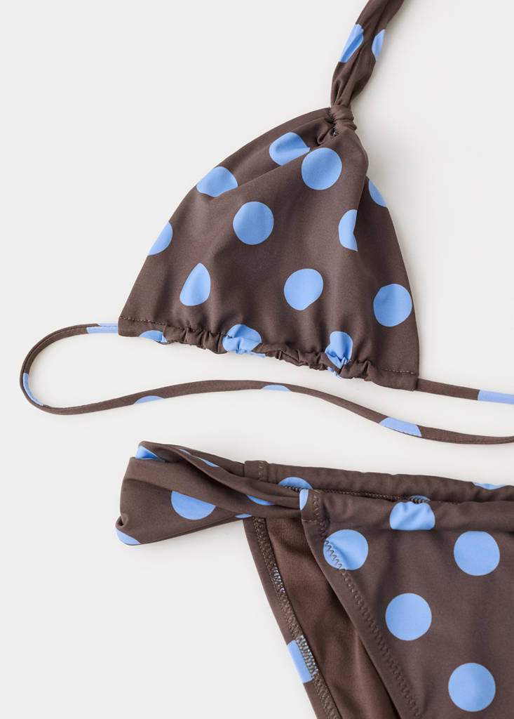 Polka dot triangle bikini top — Product image 4 of 7
