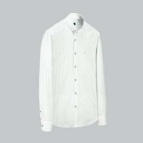 GREEN SLIM SHIRT WITH FOREHEAD STRIPES
