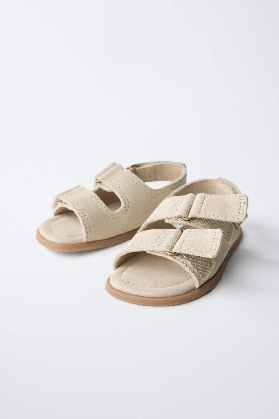 DOUBLE-STRAP LEATHER SANDALS — Product image 5 of 8