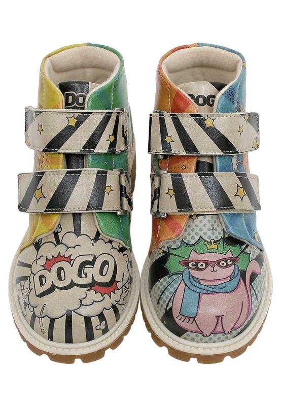 Kids Vegan Leather Multicolor Long Boots - Dogo Cool Design — Product image 3 of 7
