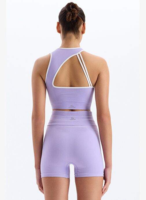 Line Detailed Eyelash Sports Bra Amethyst Purple — Product image 12 of 30