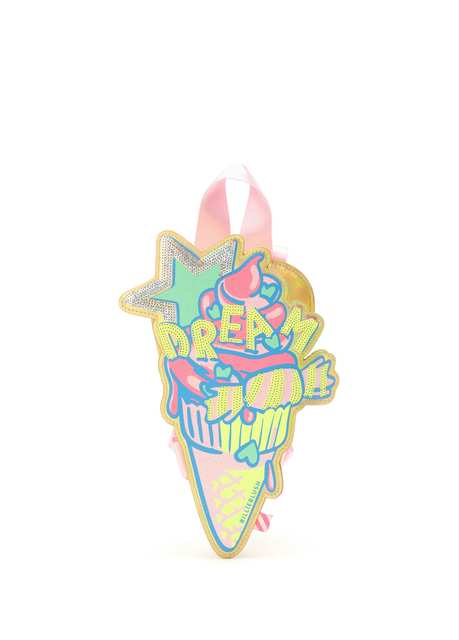 Gold Shimmering Ice Cream Girl's Backpack
