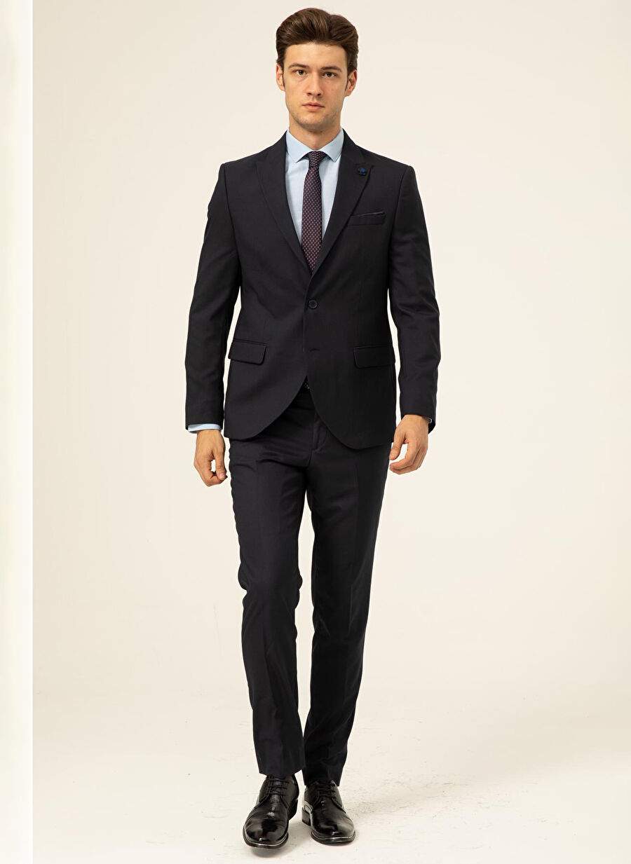 Slim Fit Navy Men's Suit TK1000600254 — Product image 4 of 6