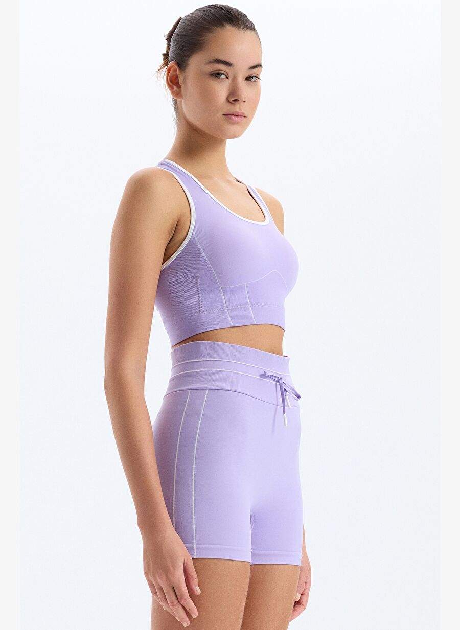 Line Detailed Eyelash Sports Bra Amethyst Purple — Product image 18 of 30