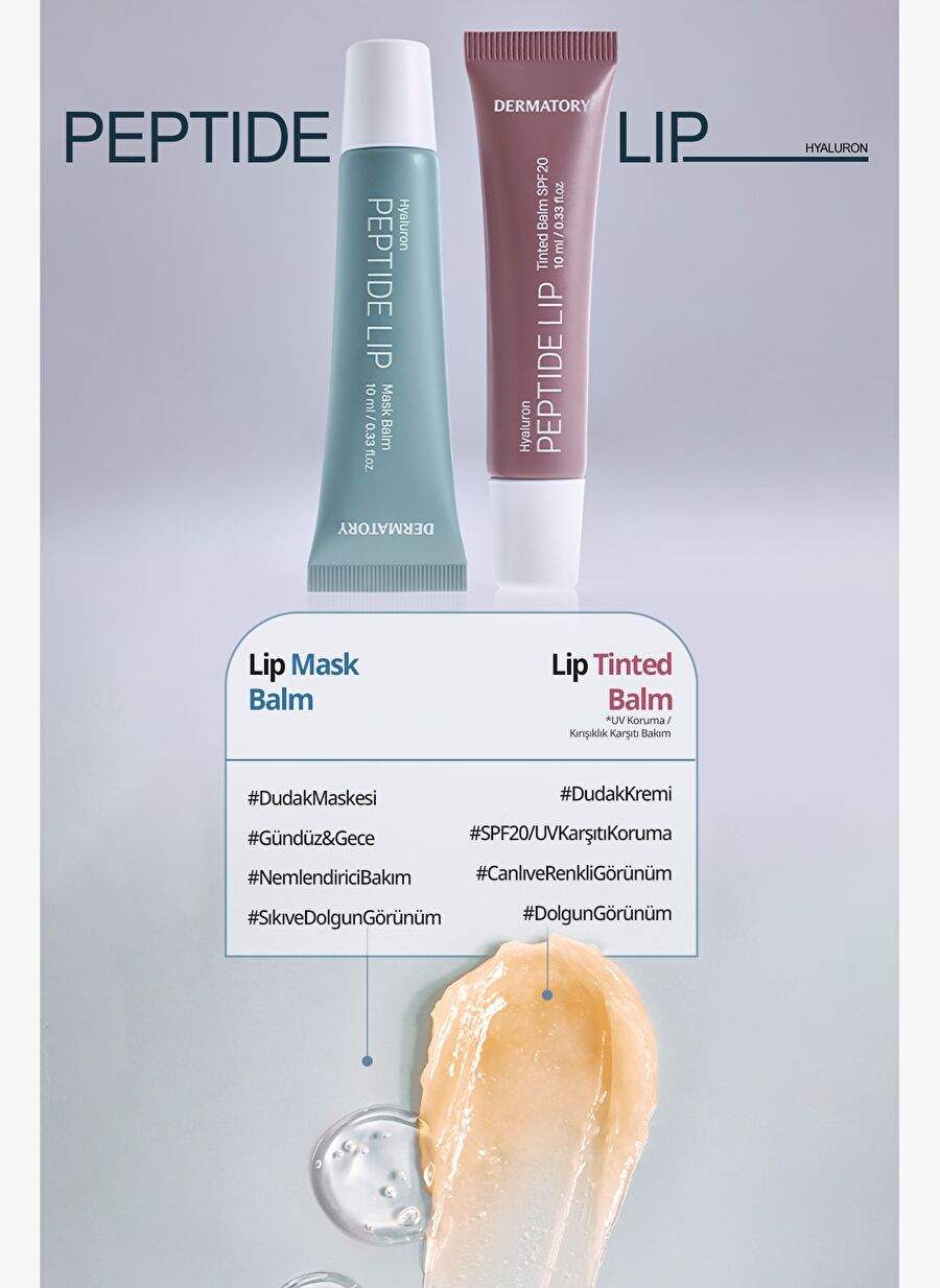 Moisturizing and Plumbing Lip Mask DERMATORY Hyaluron Peptide Volume Lip Mask Balm — Product image 7 of 8