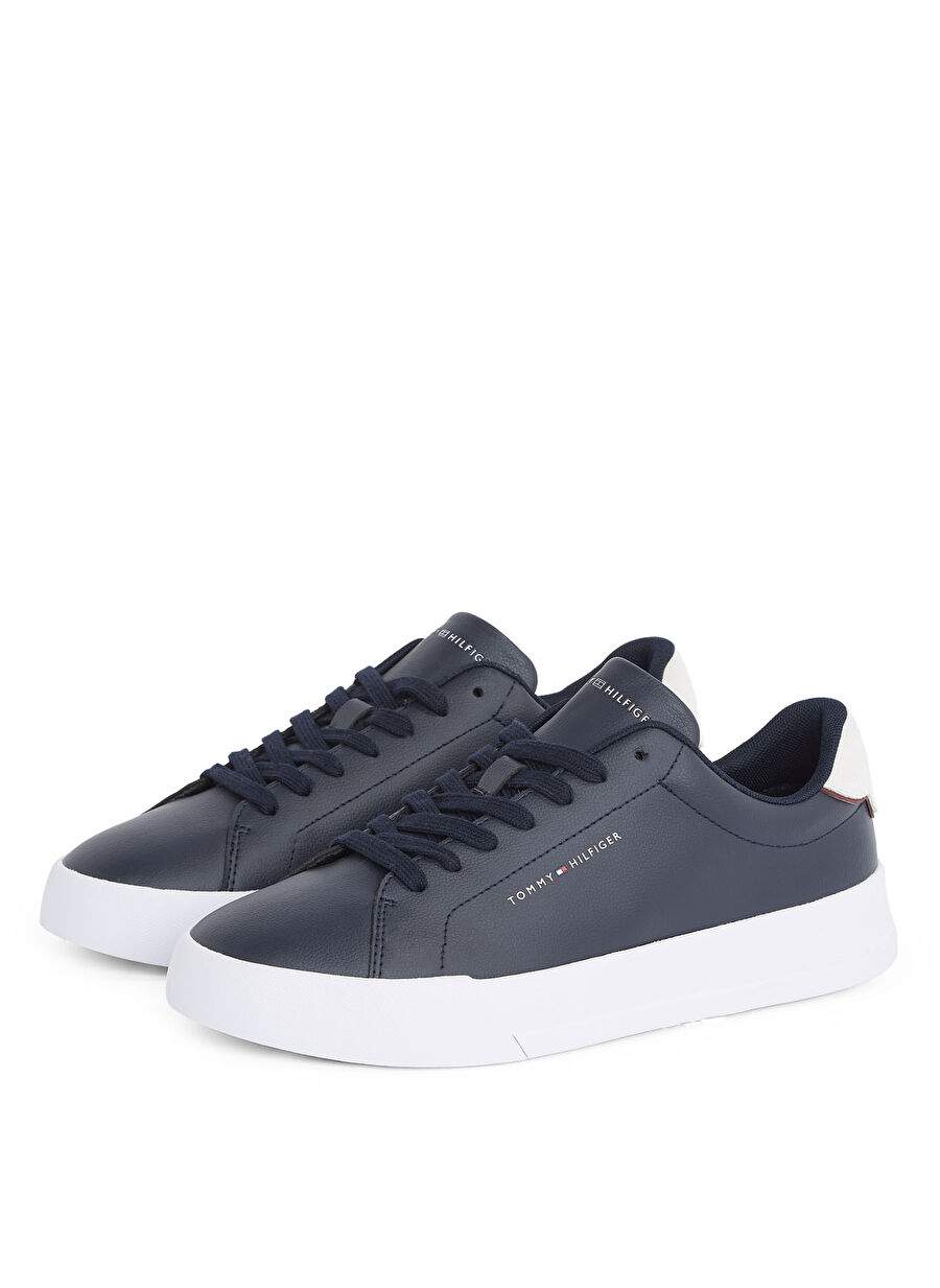Tommy Hilfiger Navy Men's Sneaker Th Court Lth Detail Ess — Product image 3 of 6