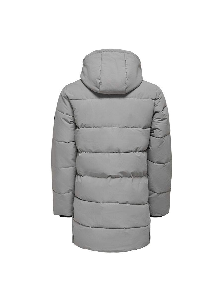 Only & Sons Grey Men's Coat 22020156_ONSCARL LIFE LONG QUILTED — Product image 6 of 8