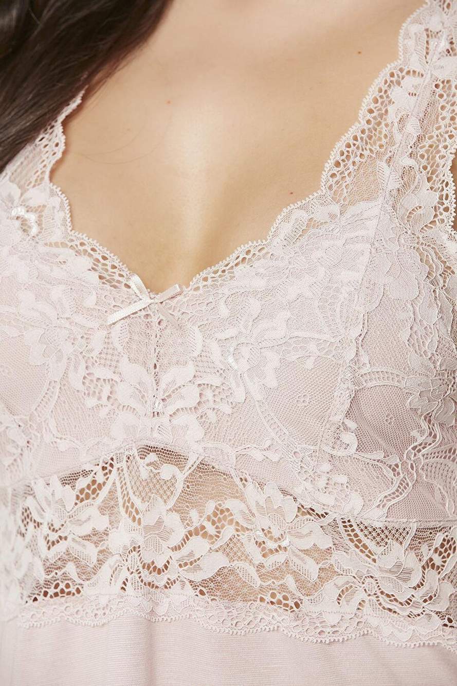 Pierre Cardin Penye Dantelli Gecelik & Sabahlık Takım  - 4020 — Product image 6 of 7