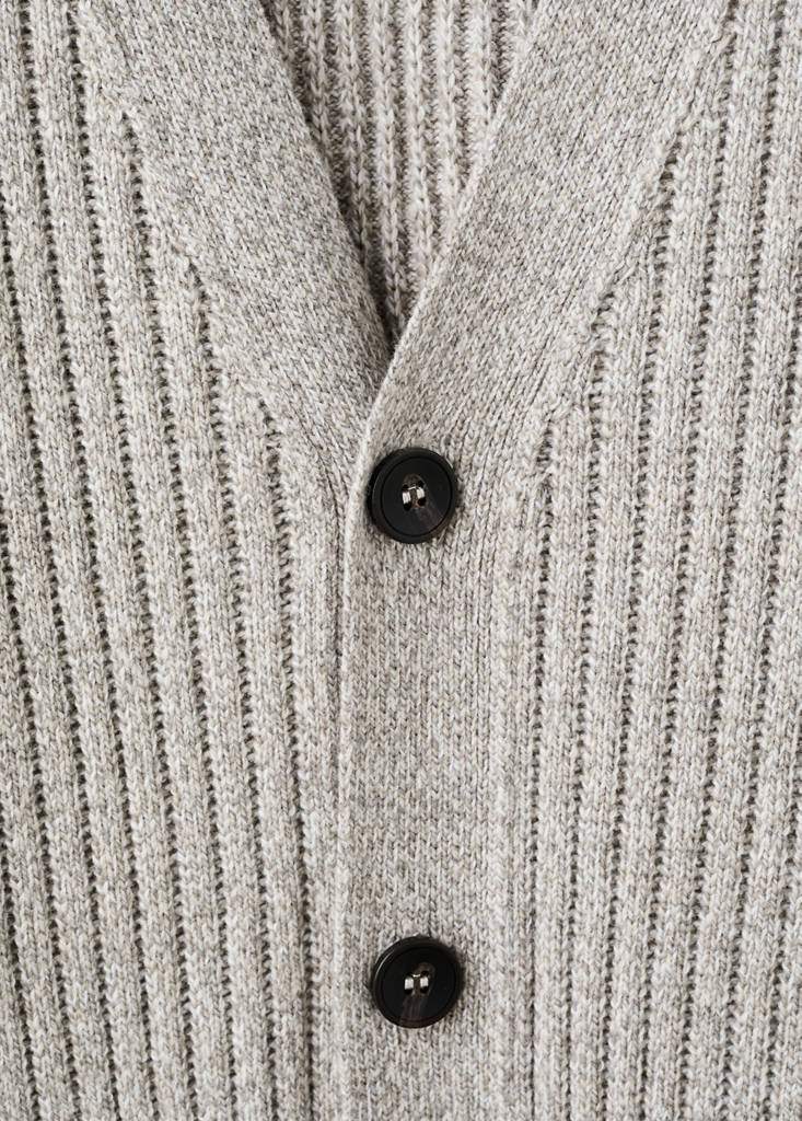 Wool-blend ribbed cardigan — Product image 8 of 9