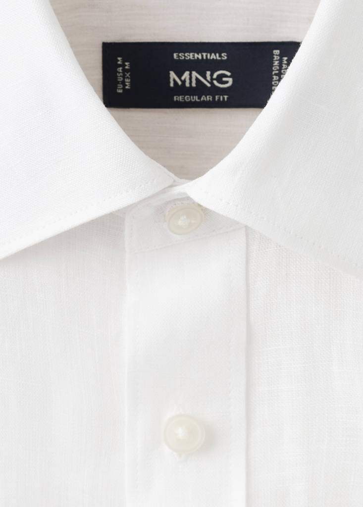 Regular-fit 100% linen shirt — Product image 18 of 30
