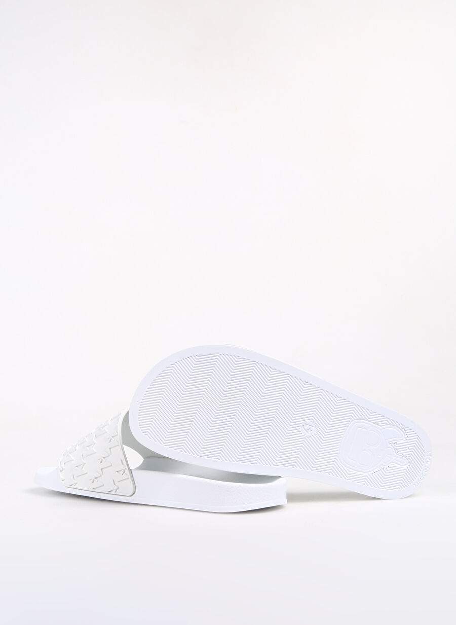 Karl Lagerfeld Beyaz Erkek  Plaj Terliği KONDO Monogram Slide — Product image 4 of 5